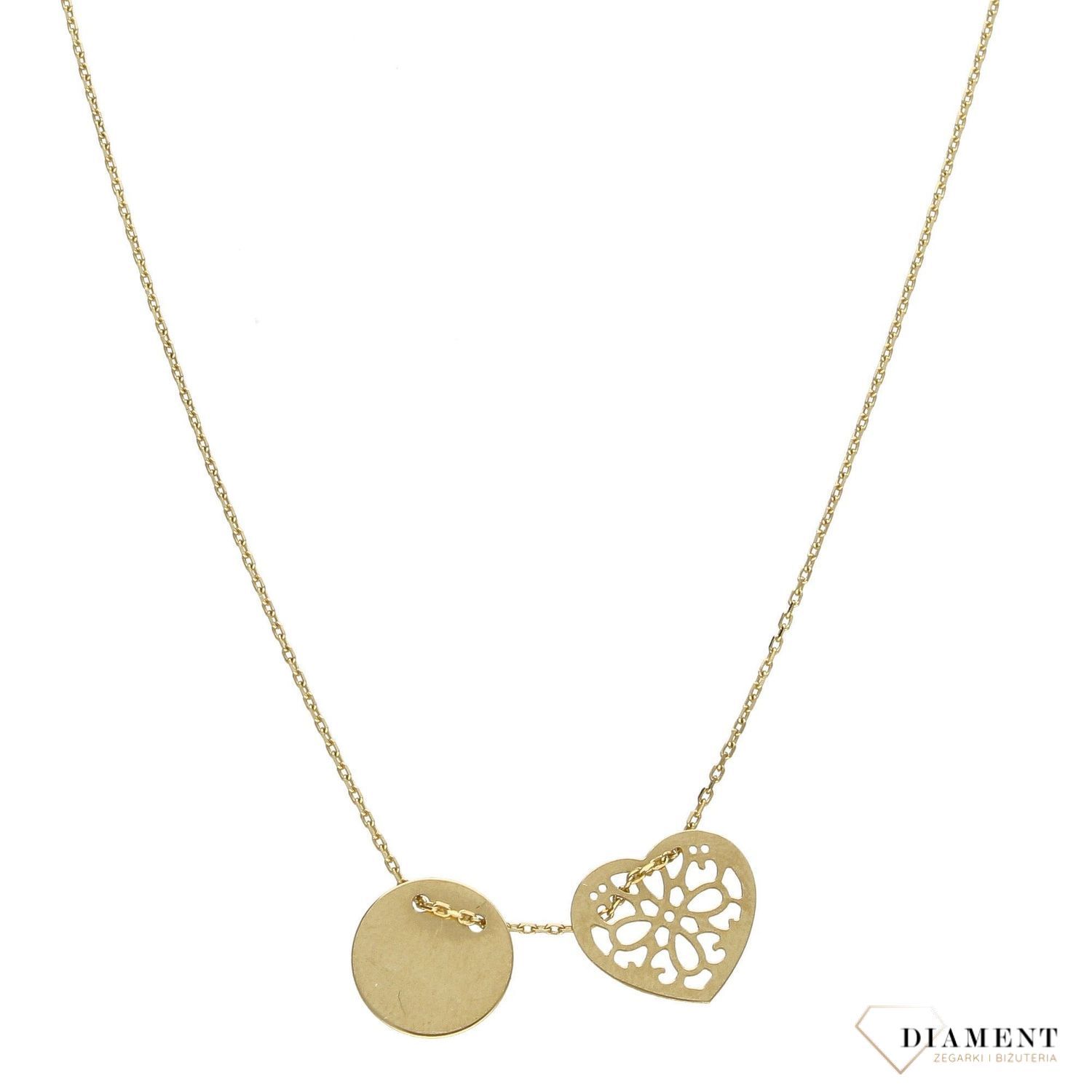 Naszyjnik złoty próby 585 celebrytka NA 1297.jpg